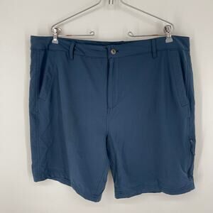 Gerry Shorts Men's Pockets Stretchy Size 40 Teal Blue Inner Anti-Friction Dots